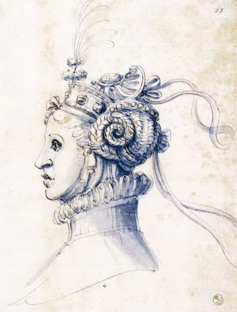 Schizzo per una maschera - Uffizi, Firenze